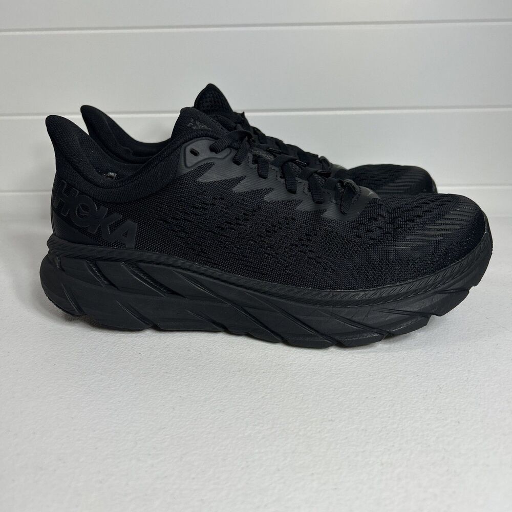 Hoka One One Men’s Shoes Size 8.5 M Triple Black Clifton 7 Sneakers